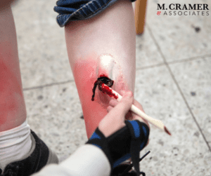 Blending the Edges of the Prosthetic Makeup