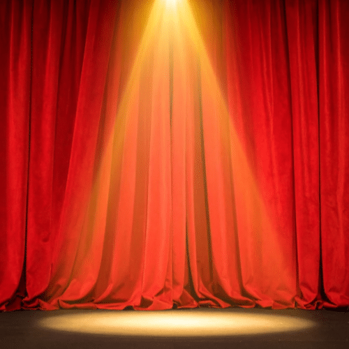 The Stage Curtains for a School or University Auditorium